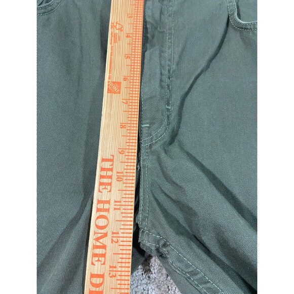 Vintage Faded Glory Mom Jeans Womens 12 Petite Army Green High Rise Straight - Picture 5 of 7